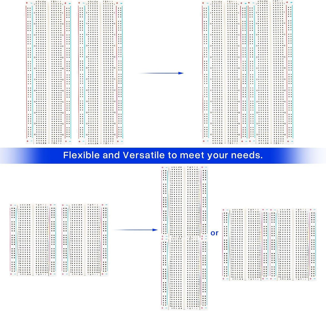 ELEGOO 2 unids 830 puntos y 2 unids 400 puntos Breadboard