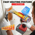 Pistola de calor inalámbrica compatible con batería Milwaukee de