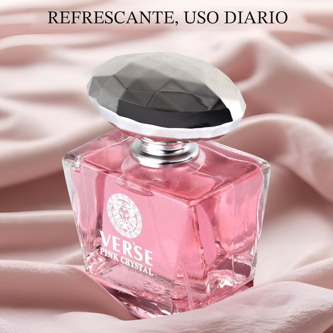 Verse Pink Crystal Eau De Parfum para Mujer - Notas Superiores de G...