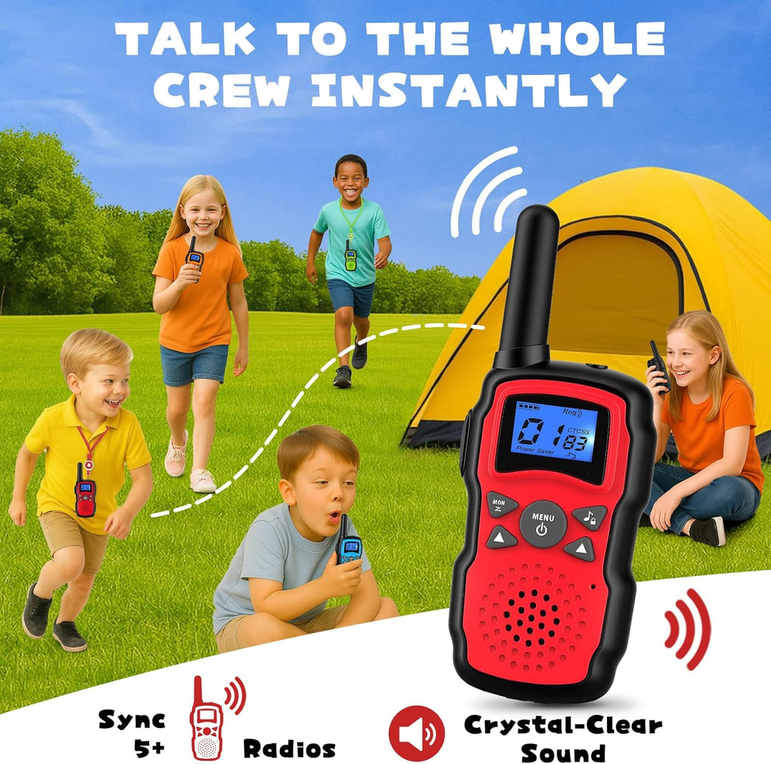 Wishouse Walkie Talkies para niños recargable