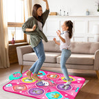 Alfombrilla de baile de unicornio para niñas, almohadilla de música LED