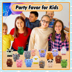 24 piezas de favores de fiesta para niños, juguetes pop de animales en 3D, rellenos para bolsas de dulces para niños, rellenos de piñata, premios de carnaval, juguetes fidget a granel, premio