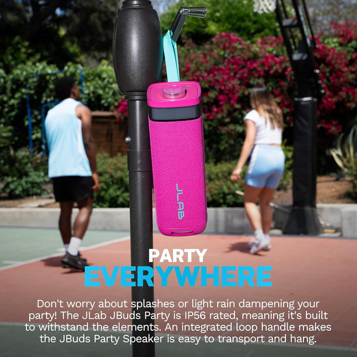 JLab JBuds Party - Altavoz Bluetooth portátil, 2 controladores de r...