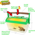 Set de hábitat para insectos y ranas Nature Bound con luz