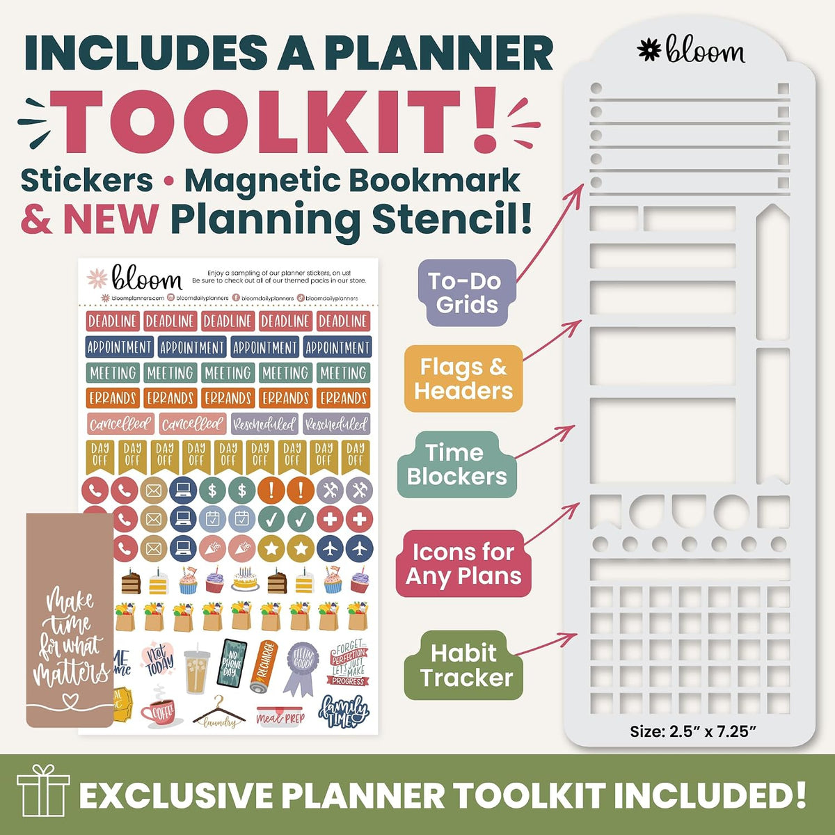 bloom daily planners Agenda 2027 con plantilla para mujer (enero a