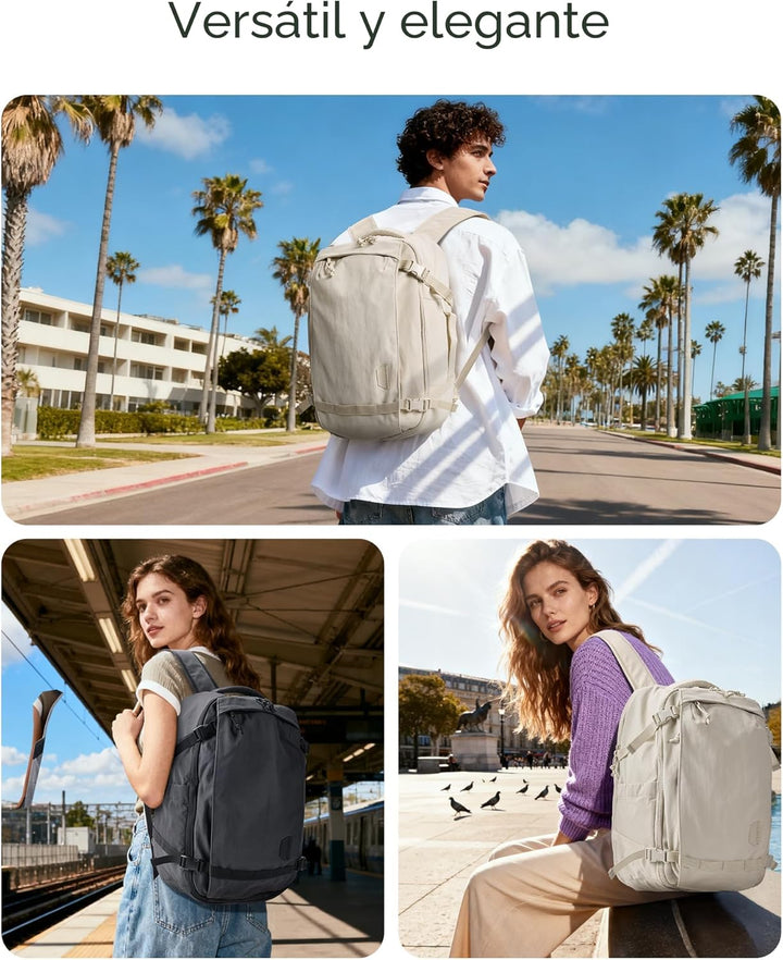 BAGSMART Mochila de Viaje de Equipaje de Mano, Mochila de Viaje Gra...