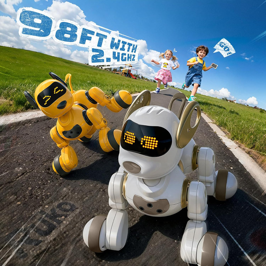 Ruko 18011 Robot Perro Inteligente, Interactivo Cachorro Mascota con 30