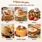 Tostadora 2 rebanadas pantalla táctil, tostadora inteligente ranura ancha