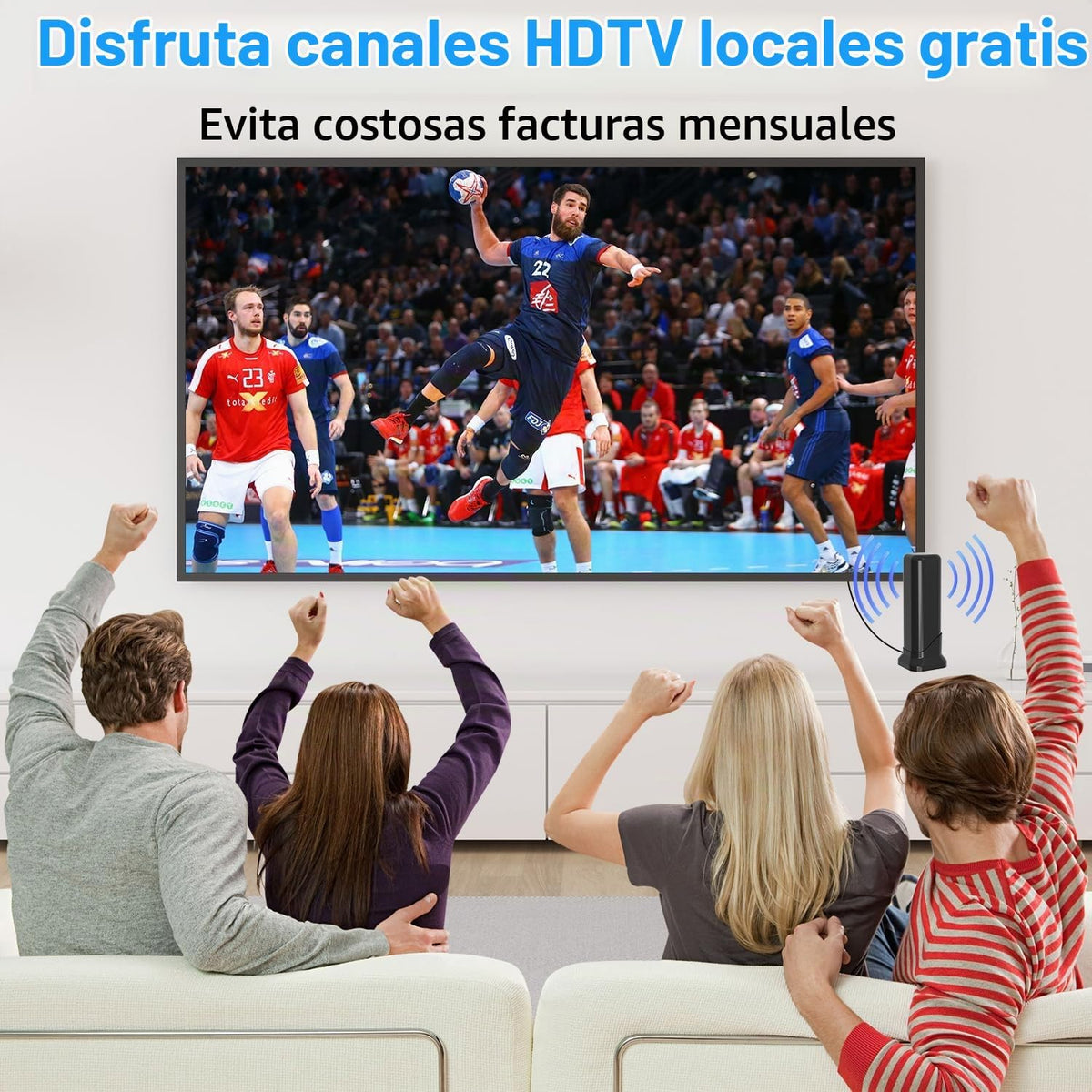 Antena de TV para Smart TV para interiores, antena de TV digital 2026 para