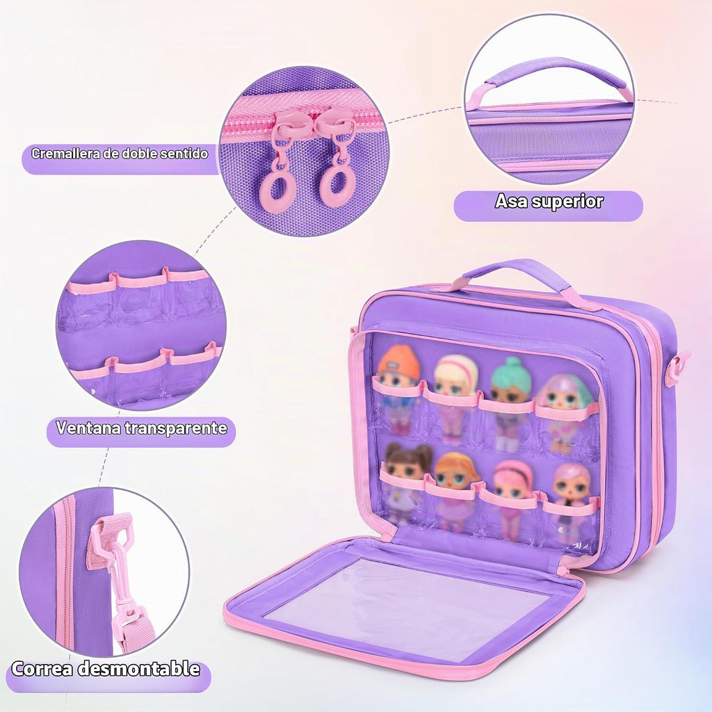 Funda de transporte para muñecas compatible con LOL Surprise Dolls All
