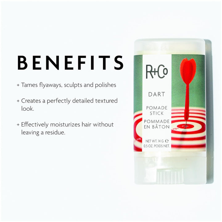 R+Co DART Cera para el cabello en barra | Domar cabellos sueltos, e...