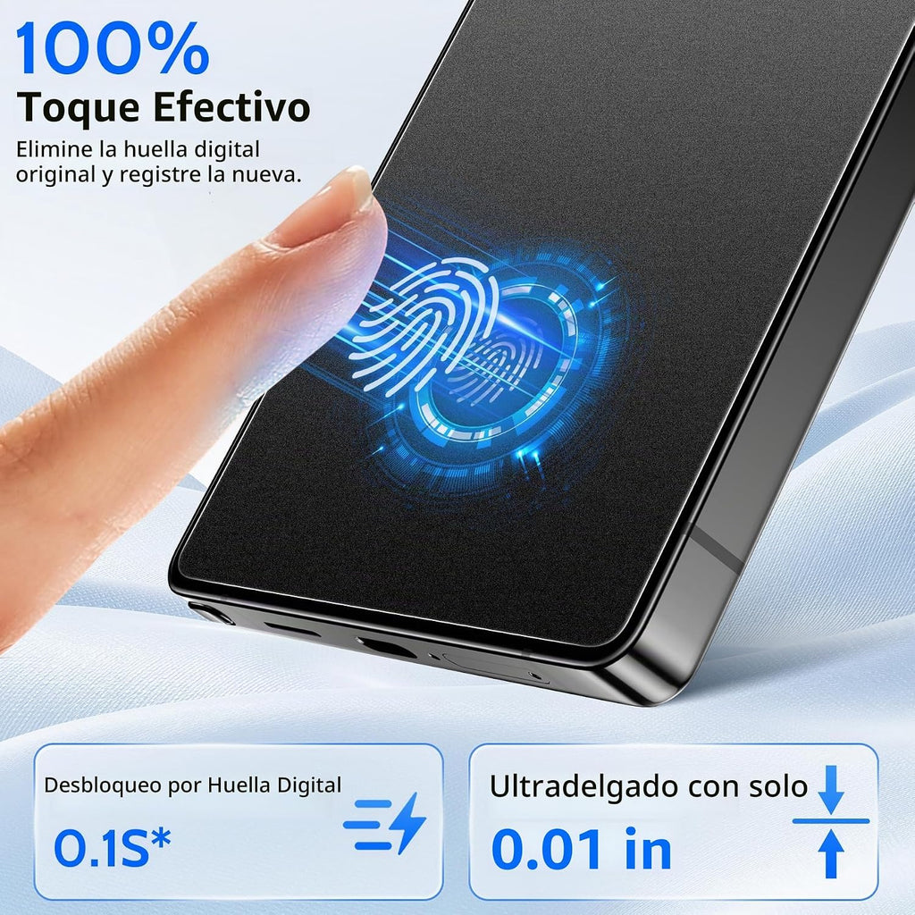 Ultra-Shield - Protector de pantalla de privacidad de 26° para Samsung Galaxy S25 Ultra (paquete de 2), compatible con huellas dactilares ultrasónicas, vidrio grabado 9H+ Elite Matte AG, [Kit]