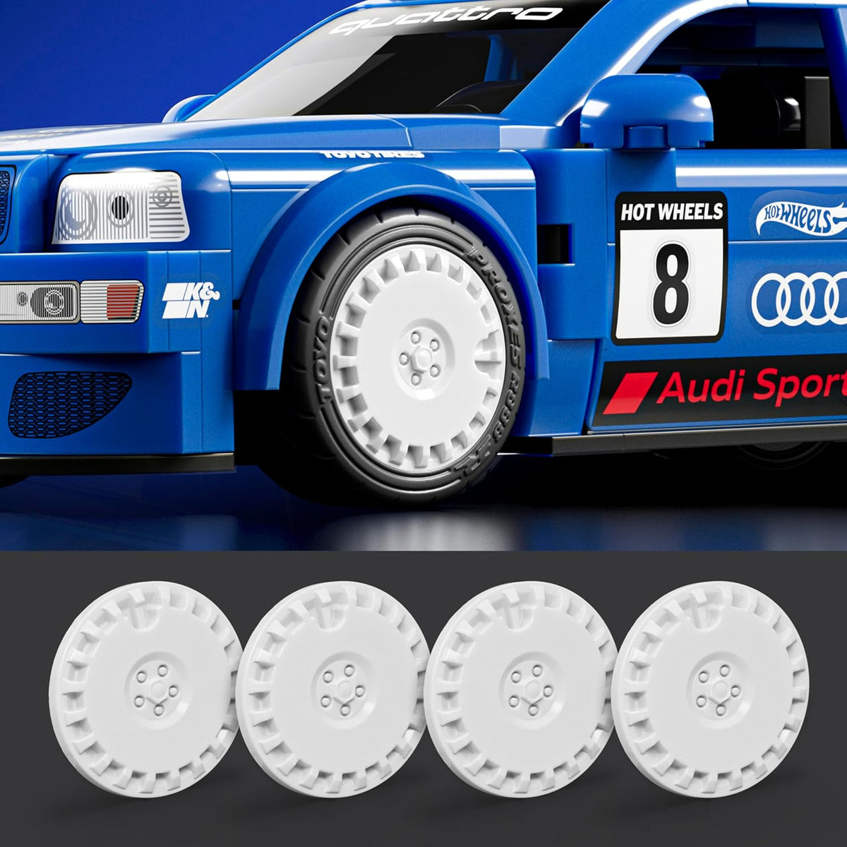Mattel Brick Shop Hot Wheels Audi Avant RS2 Kit de