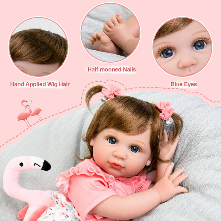 Aori Muñeca de bebé renacida realista para niñas - Muñecas de bebé...