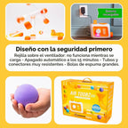 Fat Brain Toys Air Toobz Evo, juguetes de construcción STEM originales impulsados por aire para niños y adolescentes, juguetes de construcción para niños, juguetes STEM para niños de más de 3 años
