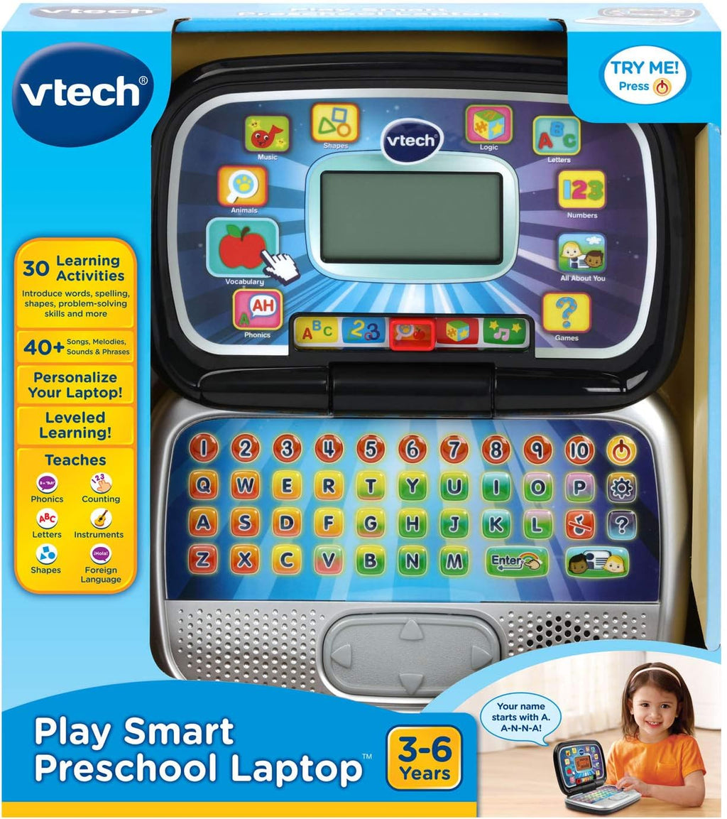 VTech Play Smart - Portátil preescolar, color negro