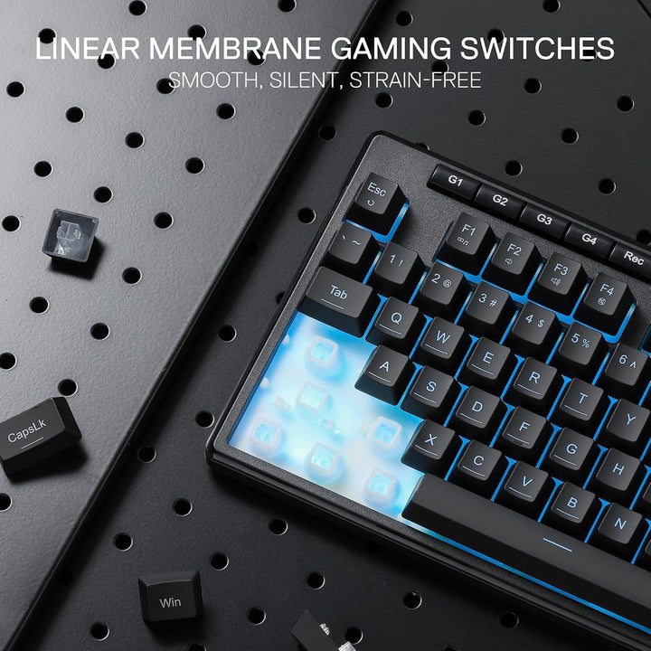 Redragon K516 Shiva TKL Teclado de membrana RGB con cable para jueg...