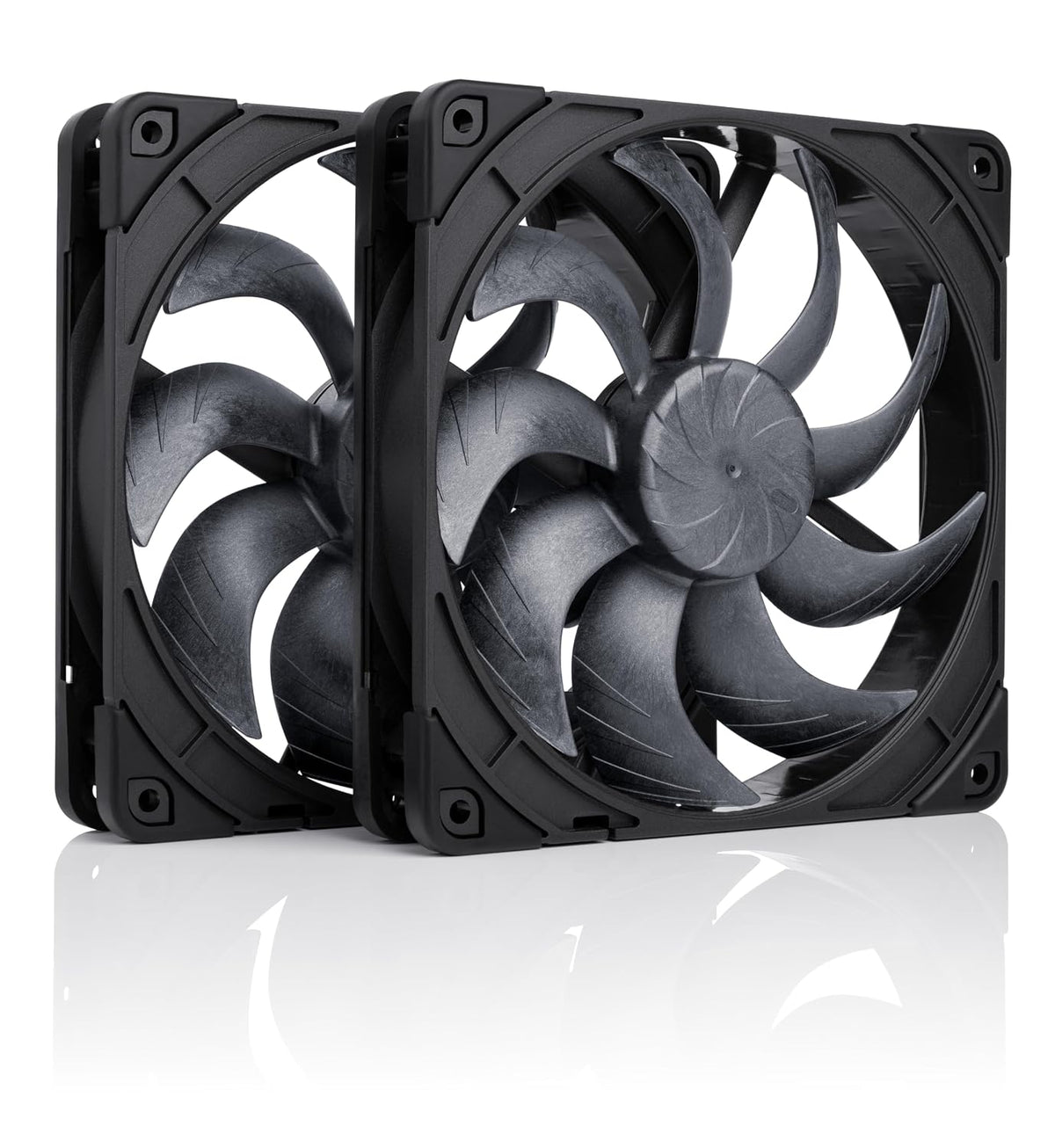 Noctua NF-A14x25 G2 PWM Sx2-PP chromax.Black, Juego de Ventiladores...