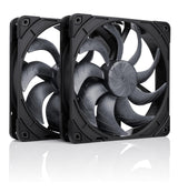 Noctua NF-A14x25 G2 PWM Sx2-PP chromax.Black, Juego de Ventiladores...