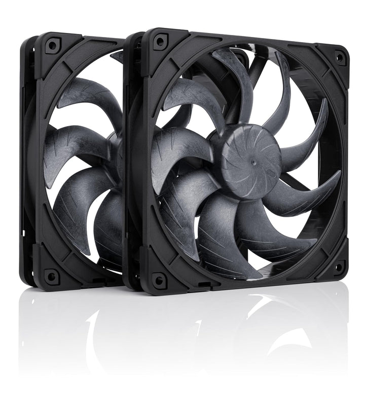 Noctua NF-A14x25 G2 PWM Sx2-PP chromax.Black, Juego de Ventiladores...