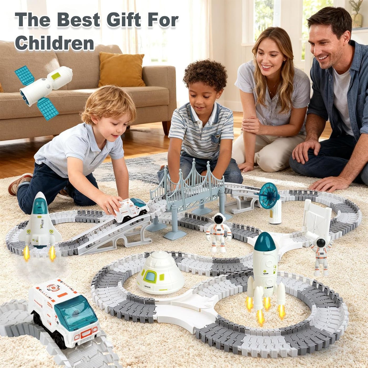 BEMITON Juguete de pista de carreras para niños - el mejor regalo d...