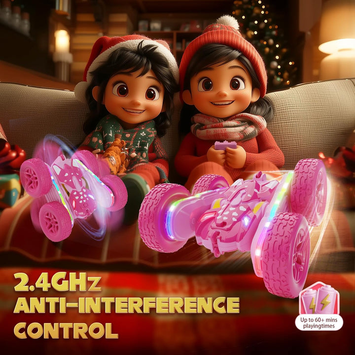 Terucle - Automóvil de control remoto para niñas, autos RC rosas, v...