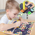 Laberinto Magnético de Alfabeto de Madera, Juguetes Montessori de Habilidades Motoras Finas para Niños y Niñas de 3, 4, 5 Años de Edad, Juguetes de Aprendizaje del ABC para Niños de 3 años en