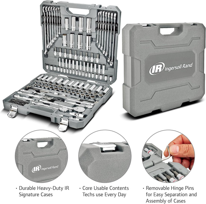 Ingersoll Rand Juego de Herramientas Maestro de Mecánica SAE\/Métri...