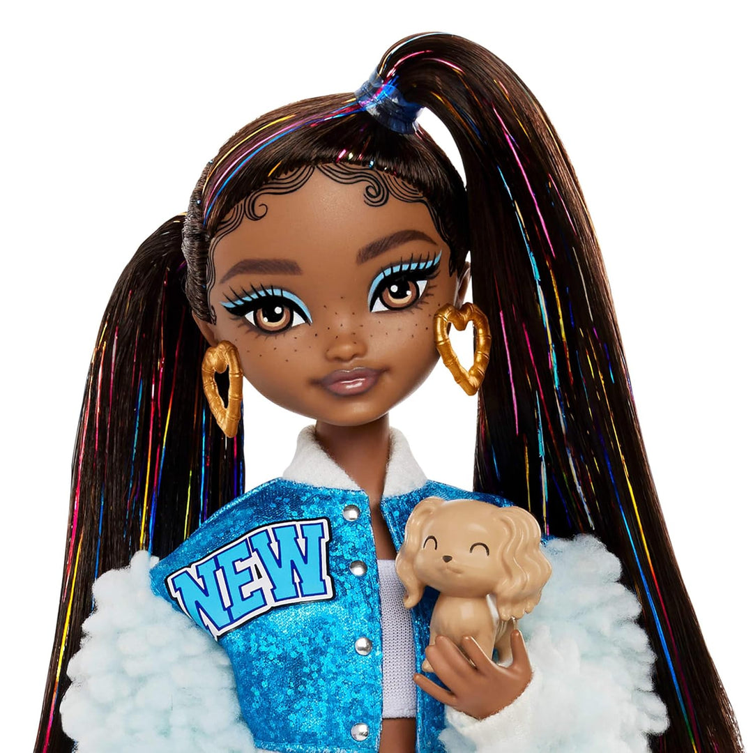 Set de juego Barbie Dream Besties, muñeca posable Brooklyn con cabe...