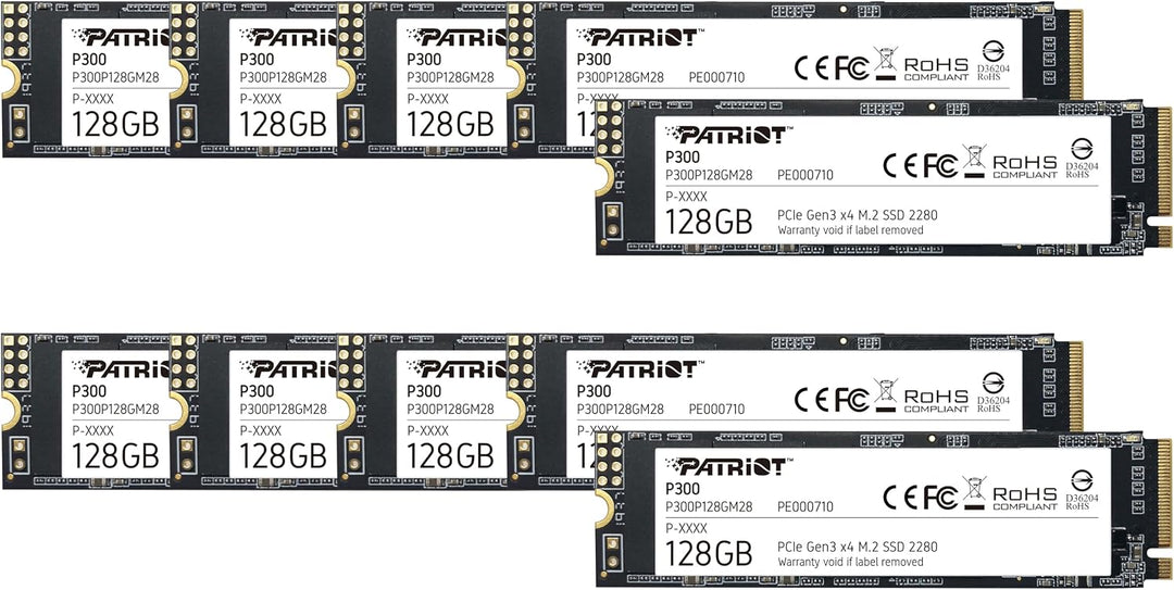 Patriot Memory P300 SSD interno de 128 GB - NVMe PCIe Gen 3x4 - M.2...