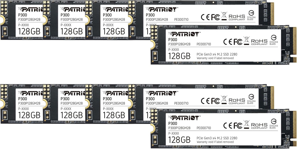 Patriot Memory P300 SSD interno de 128 GB - NVMe PCIe Gen 3x4 - M.2...