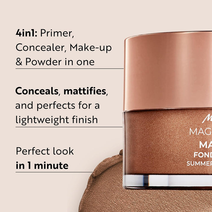 M. Asam Magic Finish Summer Teint - Mousse de maquillaje (1.01 onza...