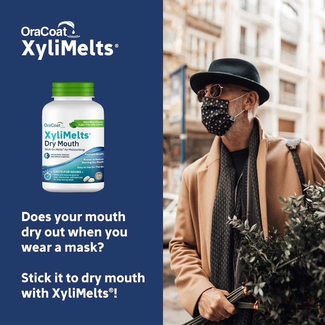 Oracoat XyliMelts - Discos hidratantes para la boca seca, sin azúca...