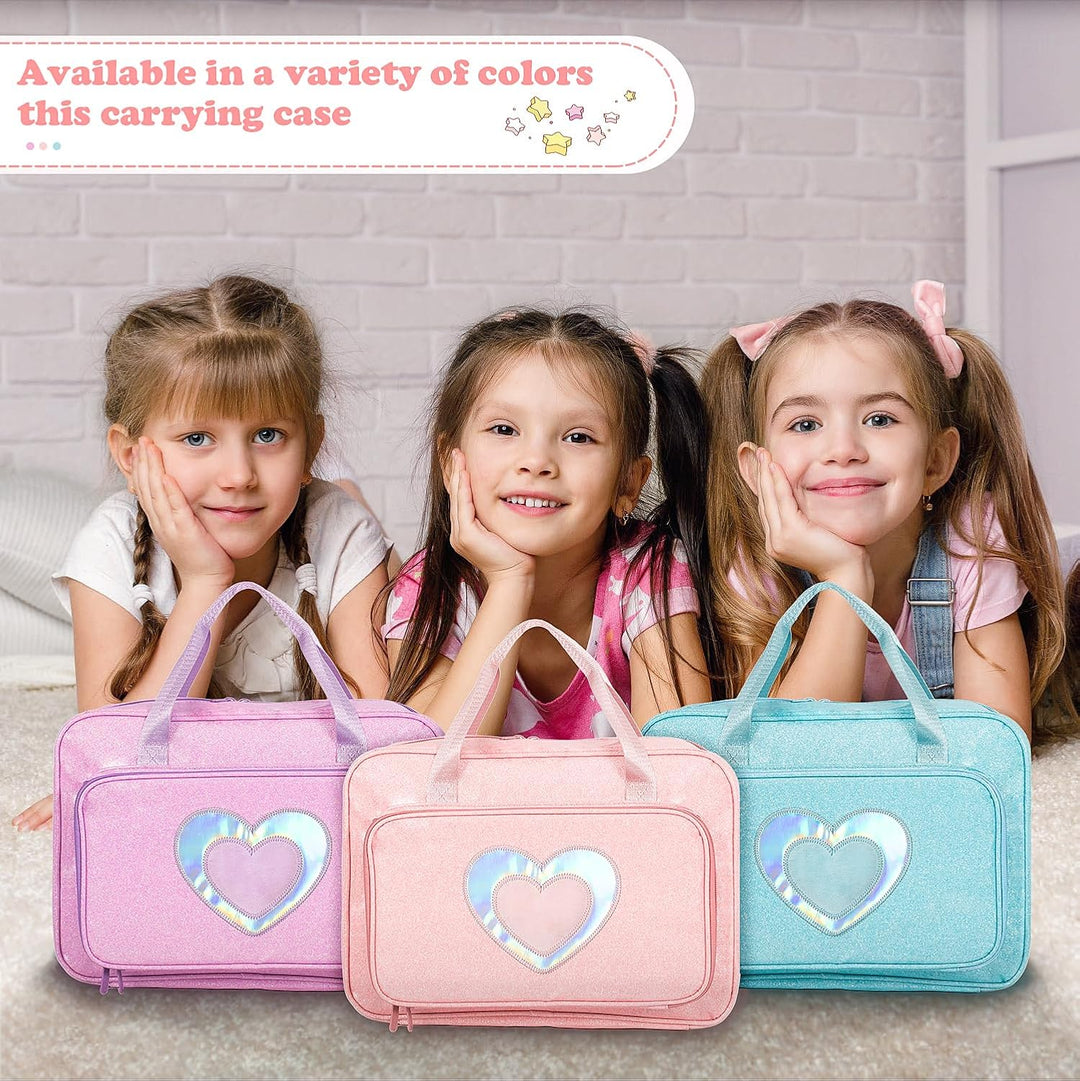 LININYHAO Estuche de transporte compatible con muñecas Barbie de 12...