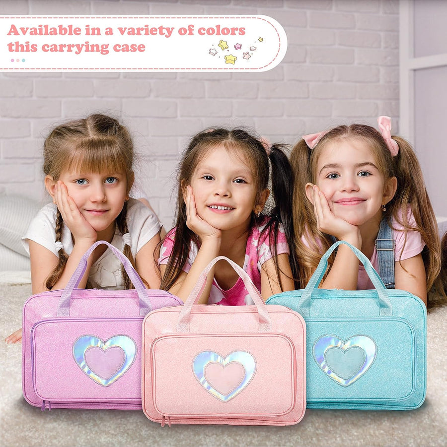 LININYHAO Estuche de transporte compatible con muñecas Barbie de 12...