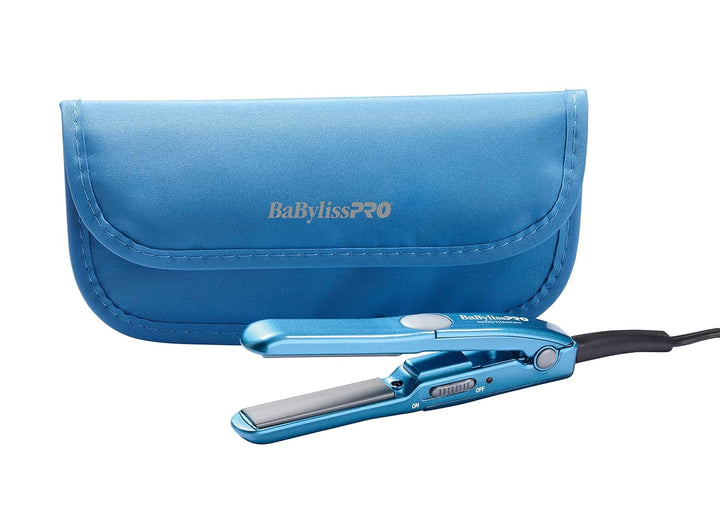 BaBylissPRO Nano Titanium Mini Flat Iron Hair Straightener, 0.5"...