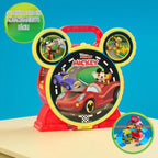 Disney Junior Mickey Mouse Stow 'n Go Garage Figura y juego de vehículo