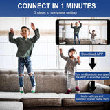 senri Pack de 3 Mini Cámaras de Seguridad Cámara WiFi