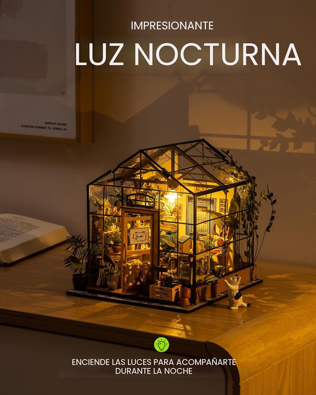 Rolife - Kit de casa de muñecas en miniatura invernadero