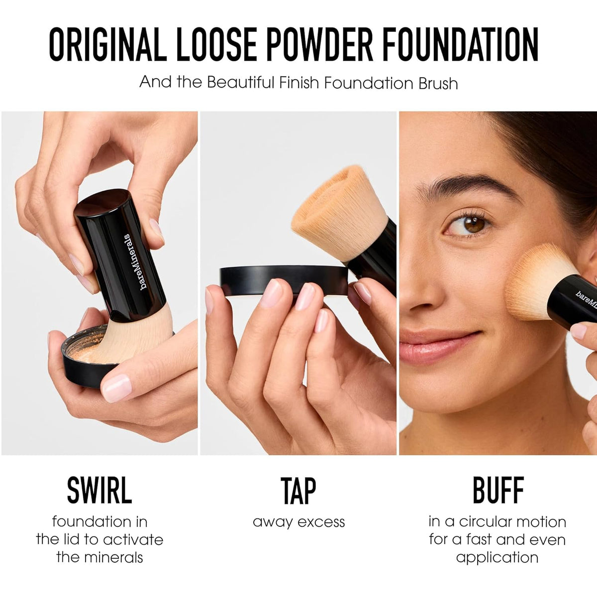 bareMinerals Base de maquillaje original en polvo suelto SPF 15, ma...