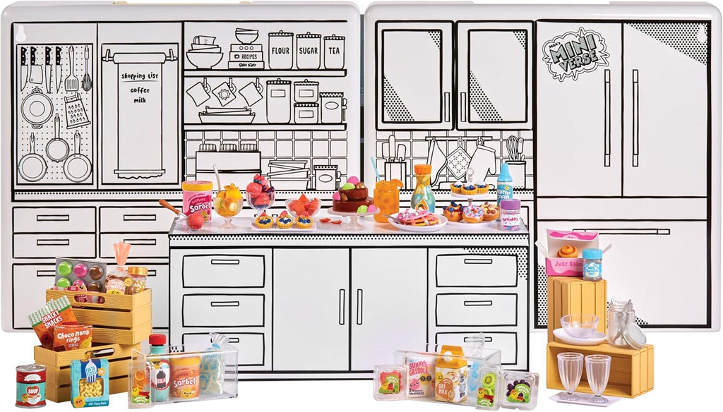 MGA's Miniverse Make It All You Can Eat Collectibles, bricolaje, juego de resina, réplica de alimentos, no comestible, 8+