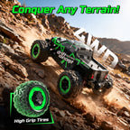 HOLYFUN Coche RC de 18 MPH, camión de control remoto todoterreno de alta velocidad 4WD escala 1:18