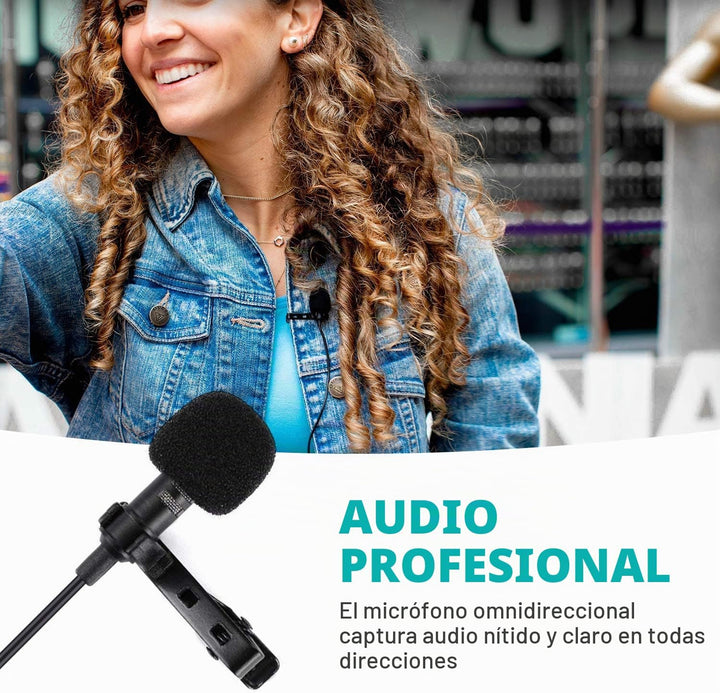 Movo WMX-20-DUO Sistema de micrófono inalámbrico UHF de 48 canales...