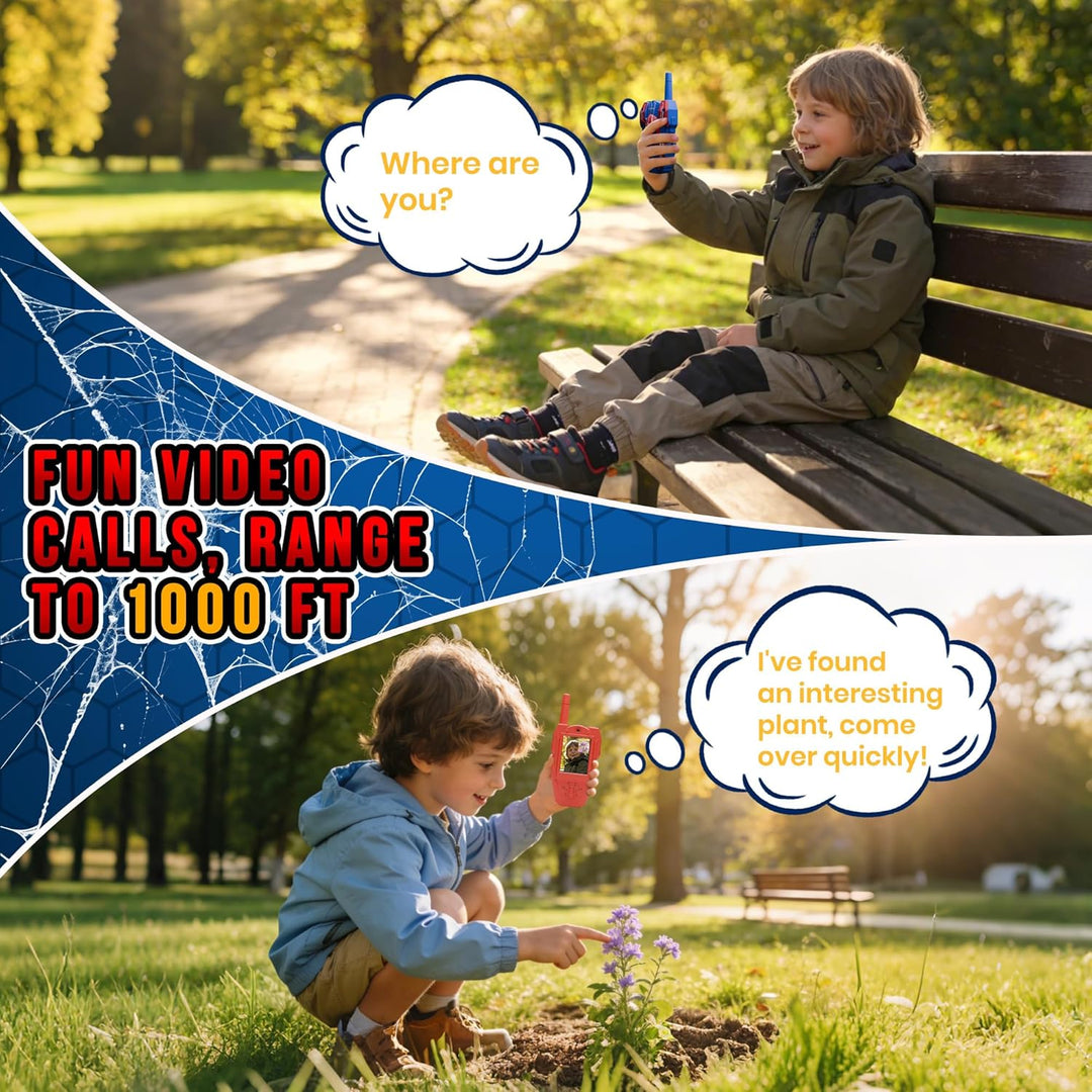 FUTESI Walkie Talkies de video para niños, paquete de 2, Walkie Tal...