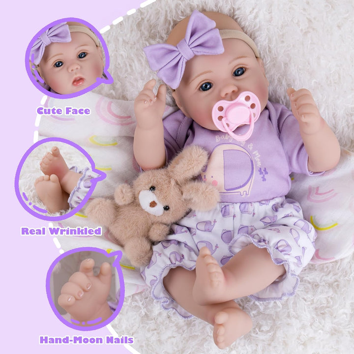 Milidool Muñecas bebé realistas renacidas - Muñeca de bebé recién n...