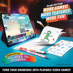 Abacus Brands Pixicade+ - Dibuja tu propio creador de videojuegos, regalo para niños a partir de 6 años