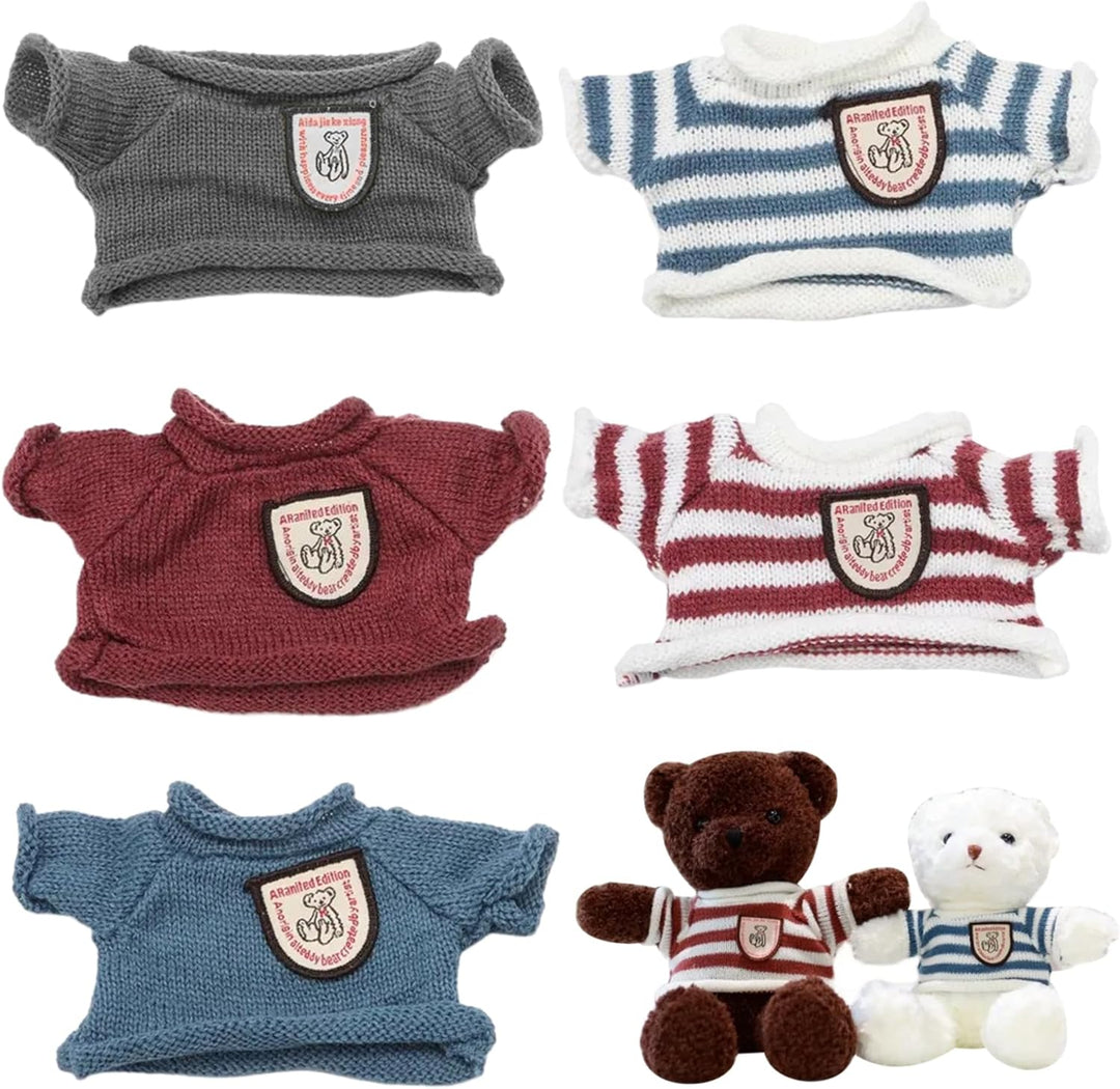 Juego de 5 piezas de ropa de oso de peluche trajes de