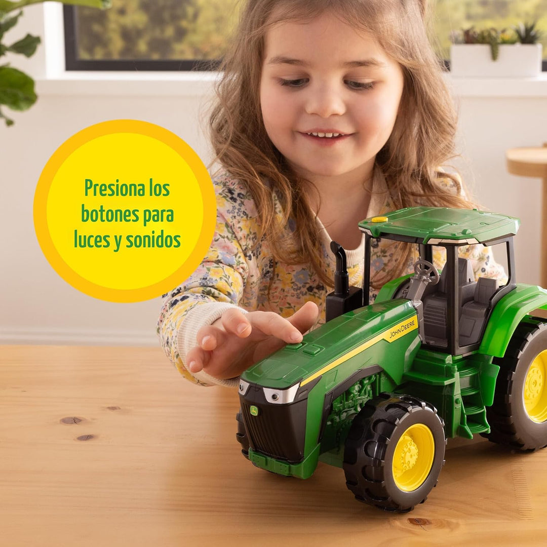 TOMY John Deere - Tractor de juguete con luces y sonidos - Tractor...