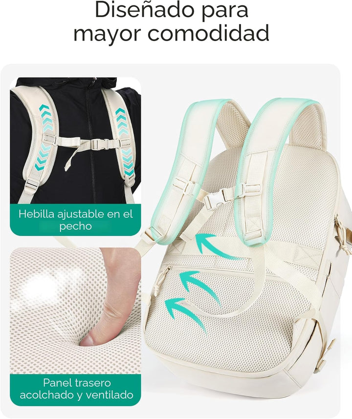 BAGSMART Mochila de Viaje de Equipaje de Mano, Mochila de Viaje Gra...