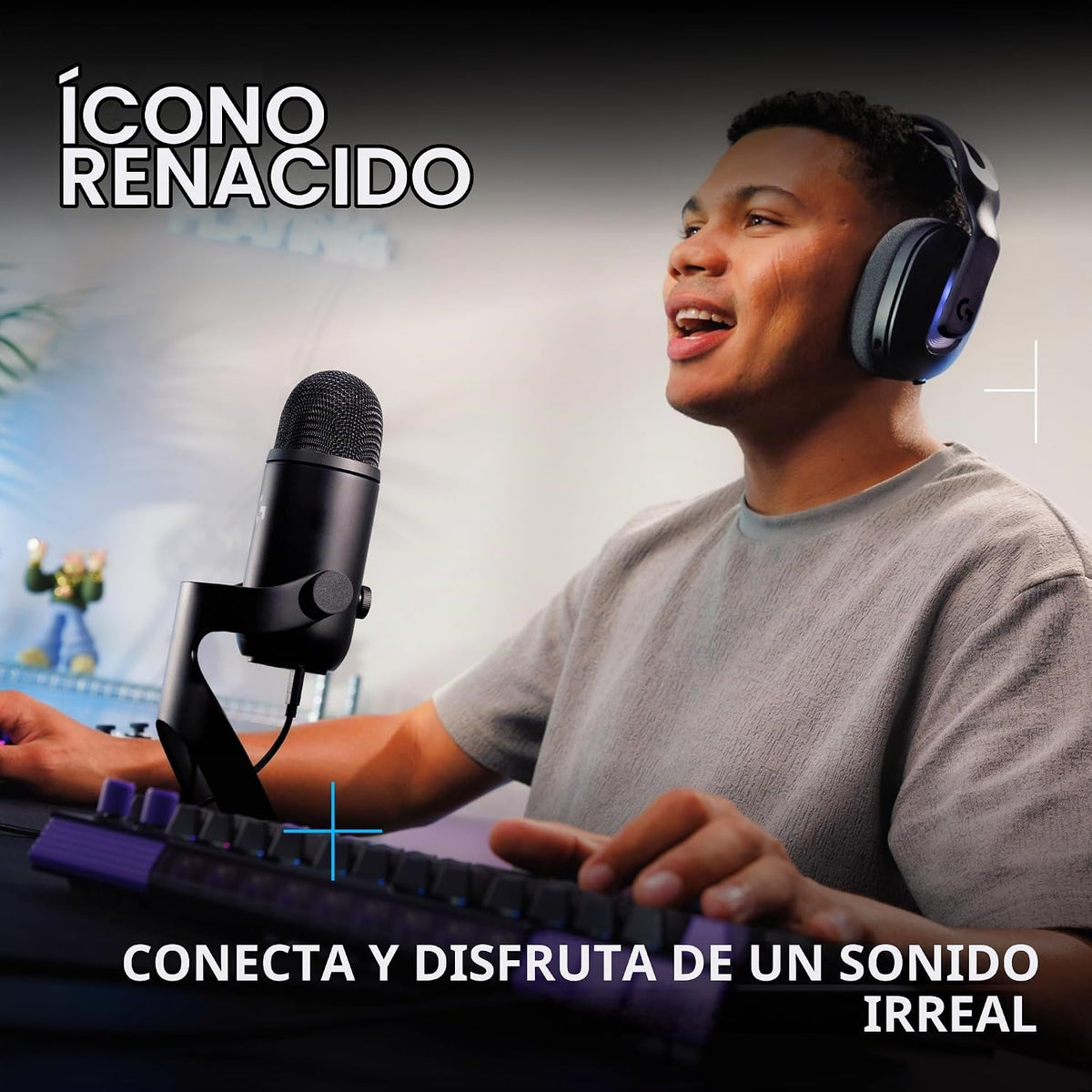Logitech G Blue Yeti 2 Micrófono USB para juegos - Negro
